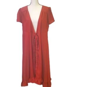 Miami Cinnamon Short Sleeve Duster, Size X-Large
